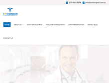 Tablet Screenshot of bonesurgeon.com.au